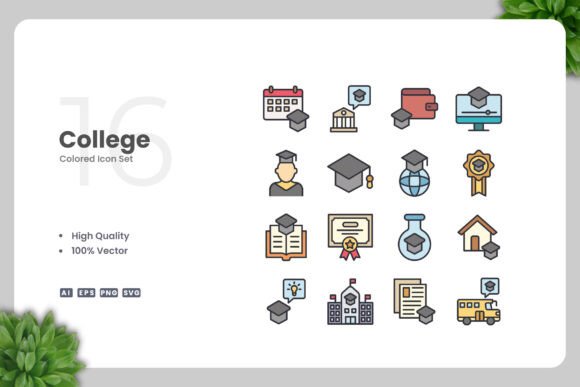 College Color Icons Review