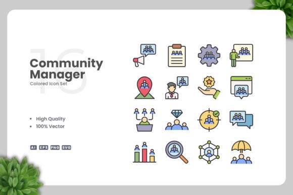 Community Manager Color Icons
