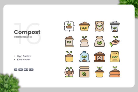 Compost Color Icons: Graphics and Icons for Modern Design