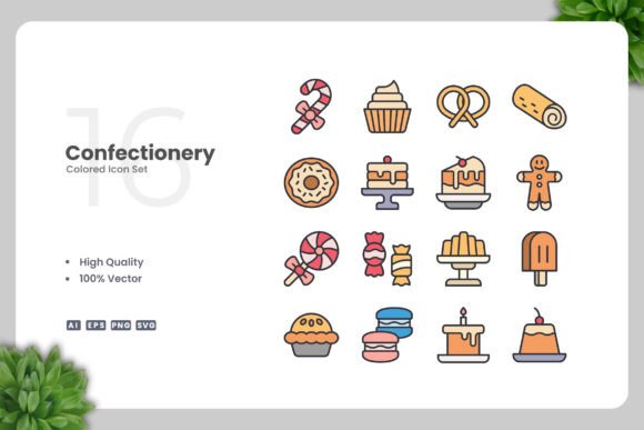 Confectionery Color Icons for Crafters