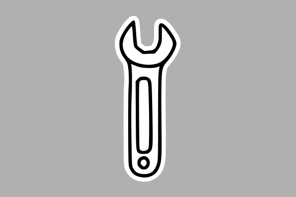 Construction Tool Wrench Graphics