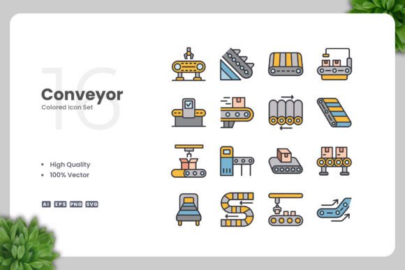 Conveyor Color Icons: Graphics for Real Crafting