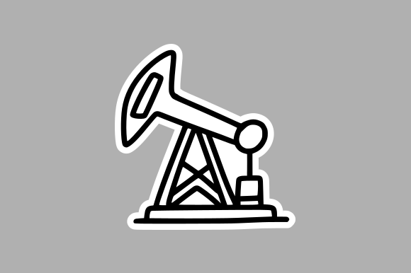 Detailed Oil Extraction Tower Drawing Graphics