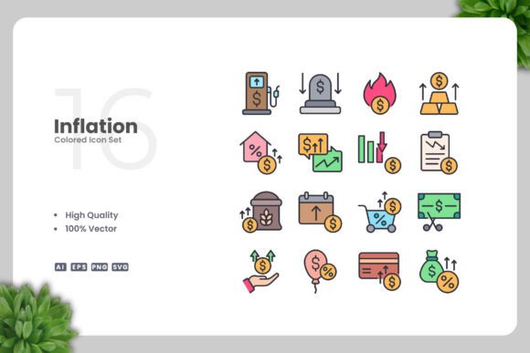 Inflation Colored Icons