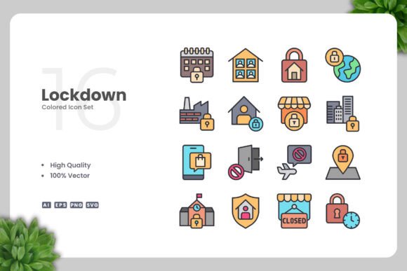 Lockdown Colored Icons for Crafters
